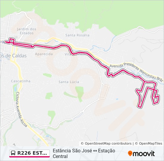 Rota Da Linha R Est Ncia S O Jos Esta O Central Hor Rios Paradas