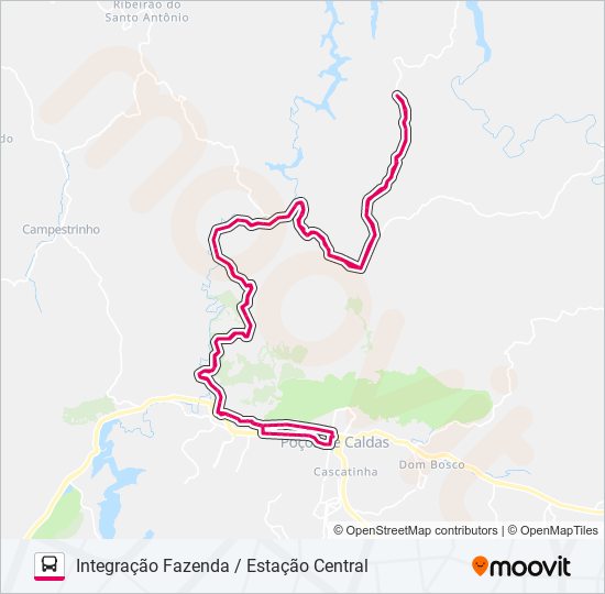 Rota Da Linha F Integra O Fazenda Esta O Central Hor Rios