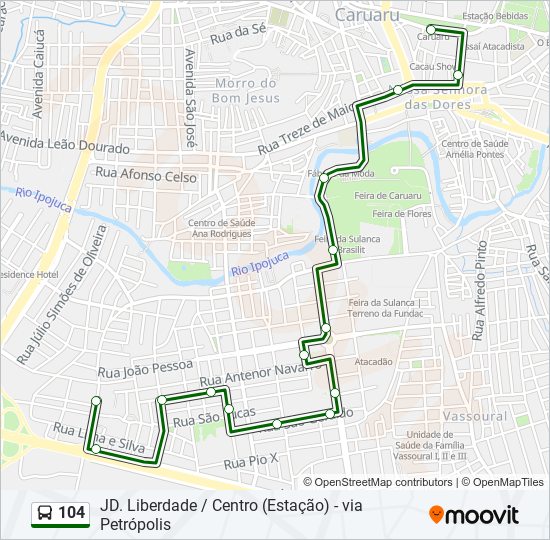 Route Schedules Stops Maps Centro Esta O Jardim Liberdade