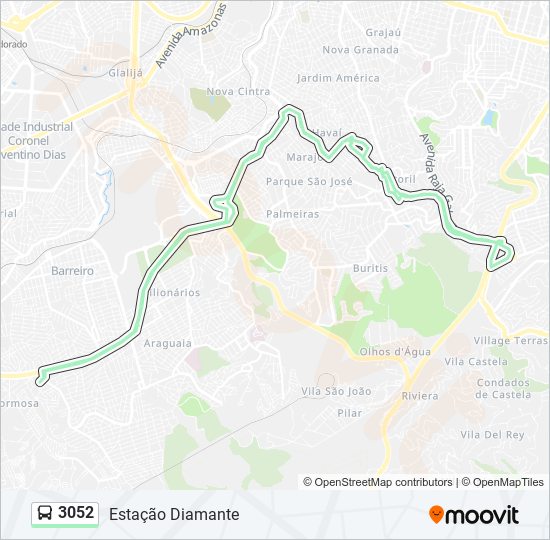 Rota Da Linha Hor Rios Paradas E Mapas Esta O Diamante