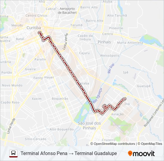 Rota Da Linha Urano Guadalupe Hor Rios Paradas E Mapas Terminal