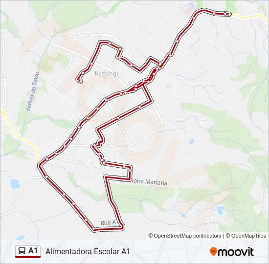 Línea a1 horarios paradas y mapas Alimentadora Escolar A1