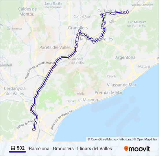 L Nea Horarios Paradas Y Mapas Estaci D Autobusos De Fabra I