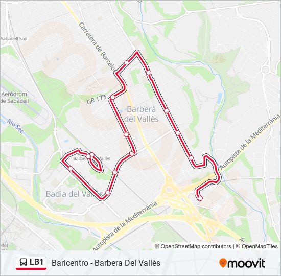 L Nea Lb Horarios Paradas Y Mapas Baricentro Barbera Del Vall S