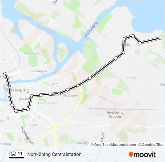 Rutt Tidtabeller H Llplatser Kartor Norrk Ping Centralstation