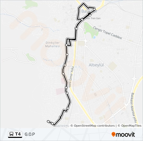 T4 Route Schedules Stops Maps G O P Updated