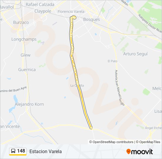 Ruta 148 Horarios Paradas Y Mapas Estacion Varela Actualizado