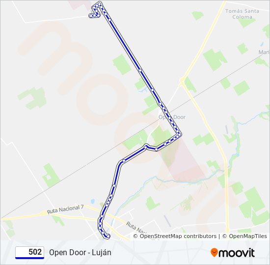 Ruta Horarios Paradas Y Mapas Open Door Luj N Actualizado