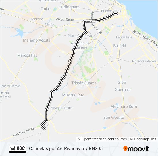 Ruta C Horarios Paradas Y Mapas Ca Uelas Actualizado