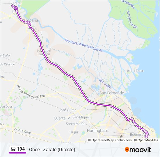 Ruta Horarios Paradas Y Mapas Once Z Rate Directo Actualizado