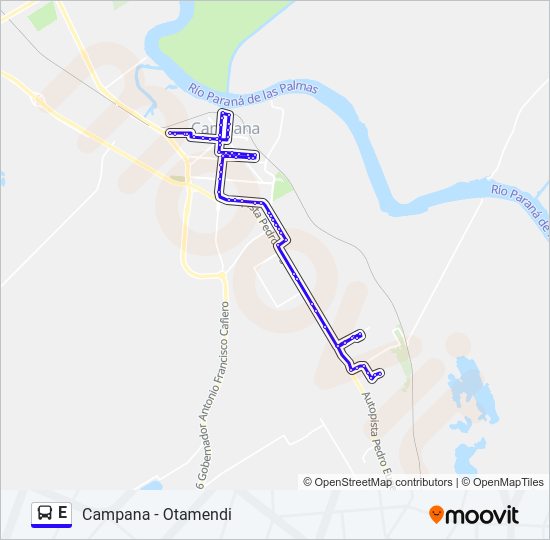 Ruta E Horarios Paradas Y Mapas Otamendi Por Av Varela Actualizado