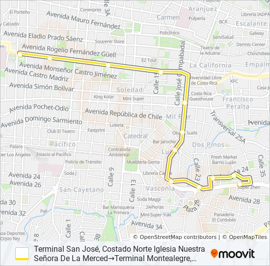 Ruta san josé barrio luján horarios paradas y mapas Terminal San