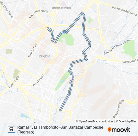 Ruta Perimetral 3 Horarios Paradas Y Mapas Ramal 1 El Tamborcito