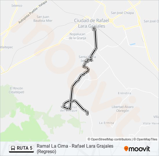 Ruta Horarios Paradas Y Mapas Ramal La Cima Rafael Lara