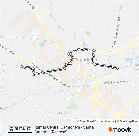 Ruta 17 Horarios Paradas Y Mapas Ramal Central Camionera Santa