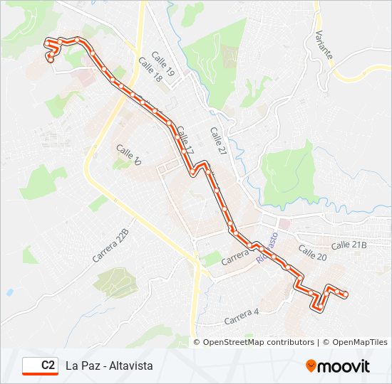 Ruta C2 Horarios Paradas Y Mapas La Paz Altavista Actualizado