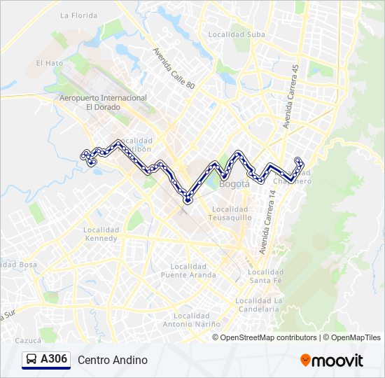 Ruta A Horarios Paradas Y Mapas Centro Andino Actualizado