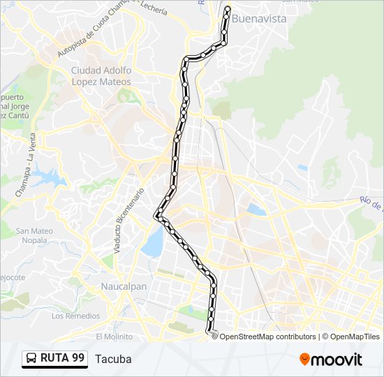 Ruta Horarios Paradas Y Mapas Tacuba Actualizado