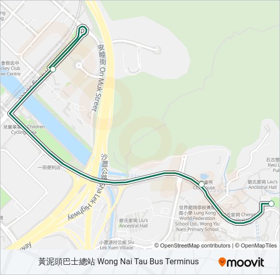 65m Route Schedules Stops Maps 黃泥頭巴士總站 Wong Nai Tau Bus Terminus