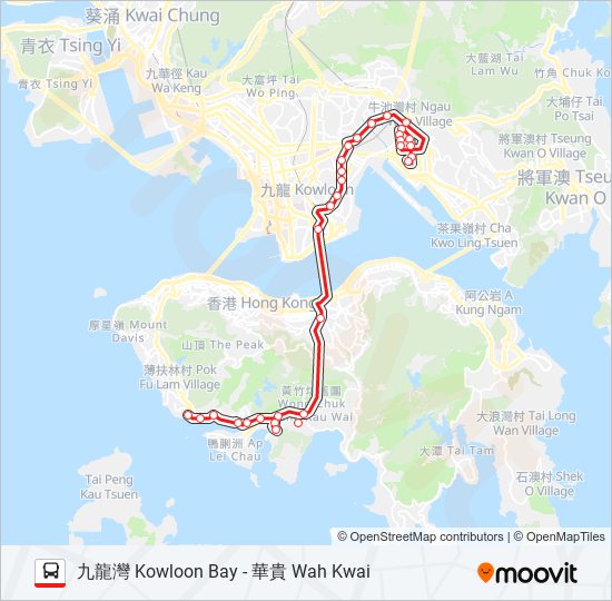 Route Schedules Stops Maps Kowloon Bay Updated