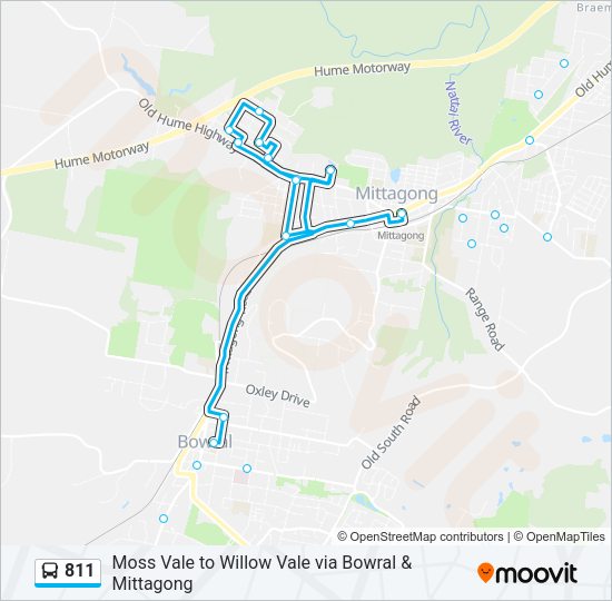 811 Route Schedules Stops Maps Bowral Updated