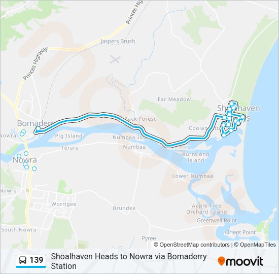 Route Schedules Stops Maps Shoalhaven Heads Updated