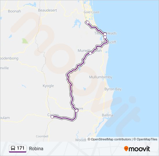 171 Route Schedules Stops Maps Robina Updated