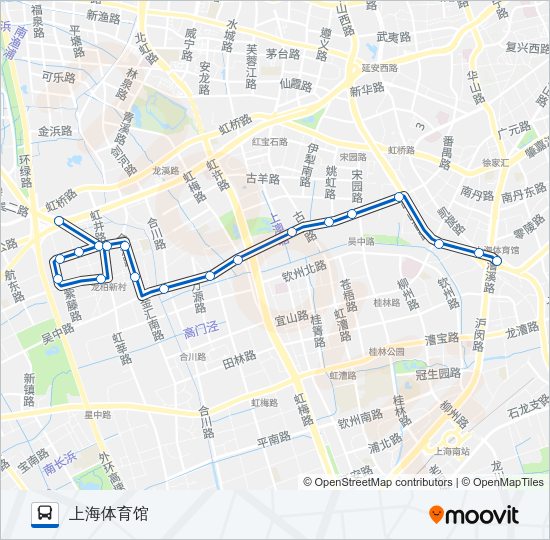 公交721路的线路图