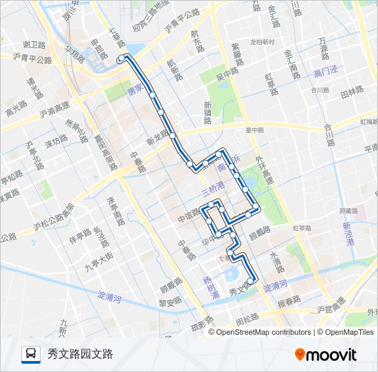 公交闵行33a线路的线路图