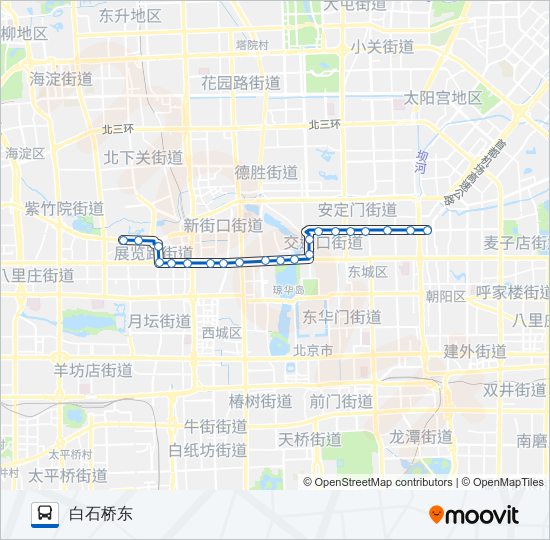 公交107路的线路图