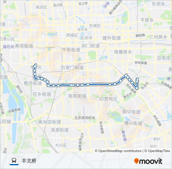 公交602路的线路图