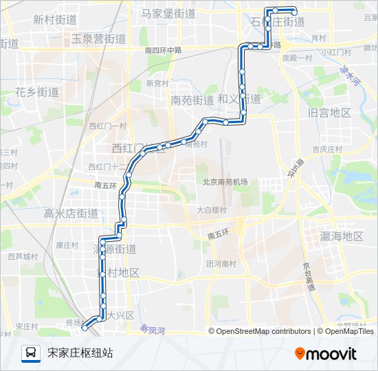 公交610路的线路图