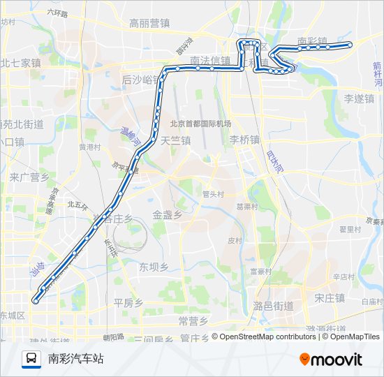 915路线:日程,站点和地图-南彩汽车站