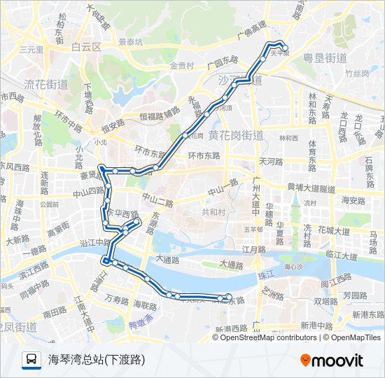 公交11路的线路图