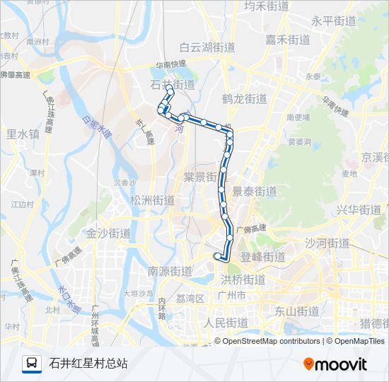 公交254路的线路图