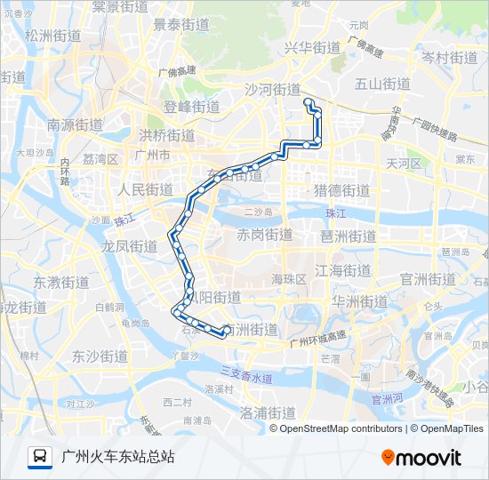 公交551路的线路图