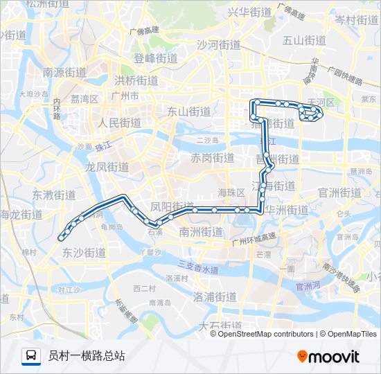 公交583路的线路图