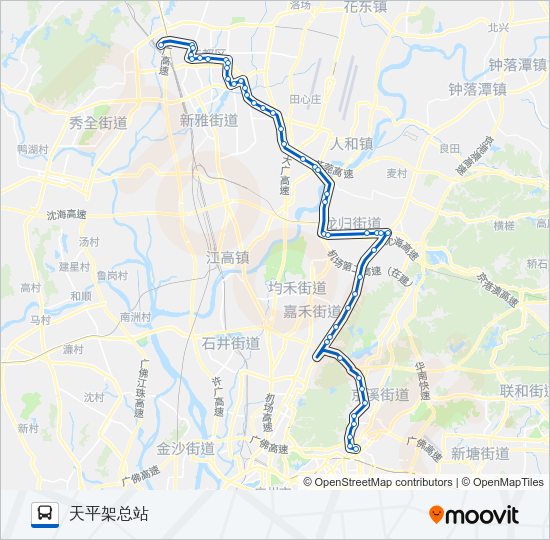 701路路线:日程,站点和地图-天平架总站