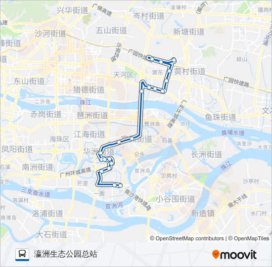 公交764路的线路图