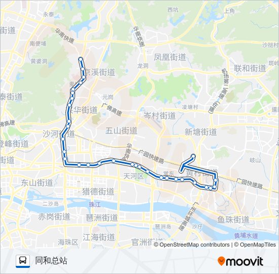公交夜47路的线路图