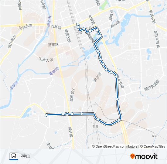 公交花73路的线路图