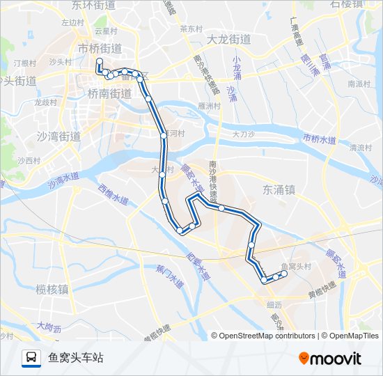 公交番150b路的线路图