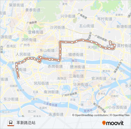 公交b21路的线路图