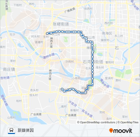 公交110路的线路图