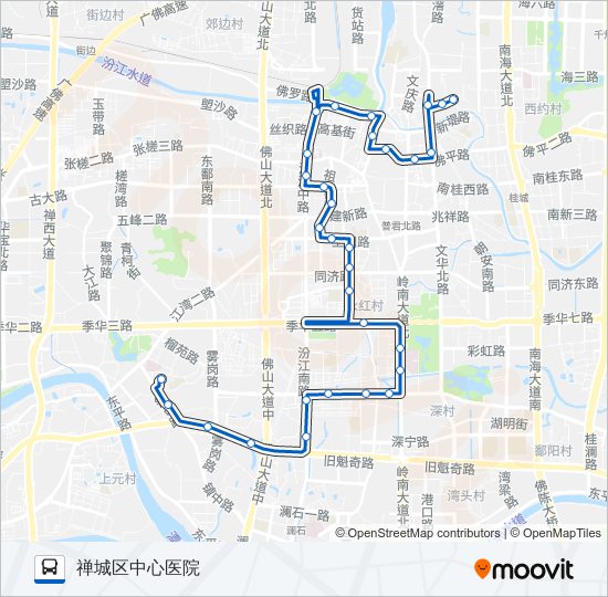 公交126路的线路图