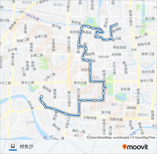 公交126路的线路图