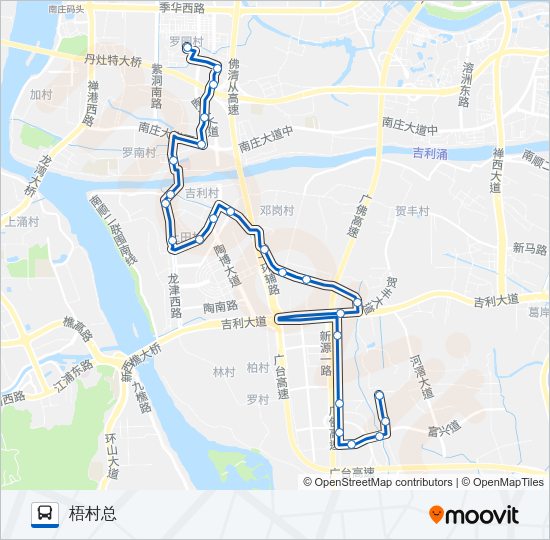 公交142路的线路图