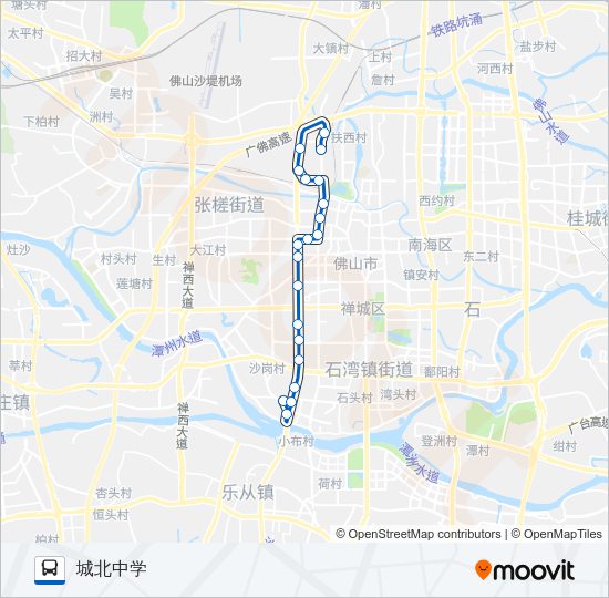 公交177路的线路图