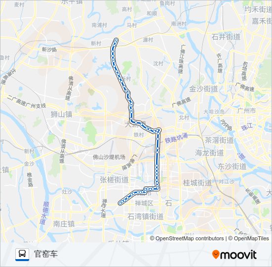 公交206路的线路图