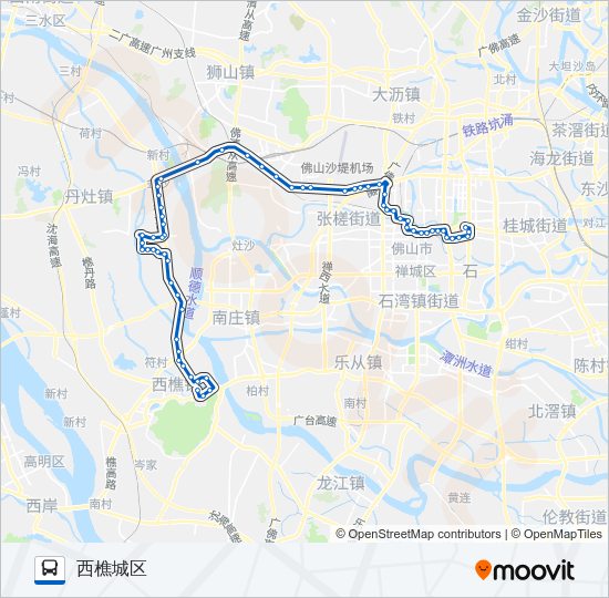 公交212路的线路图